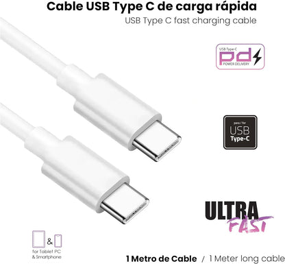 Cable de Carga Rápida - 20 W Tipo C